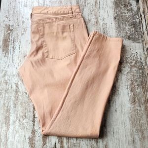 5/$30🎀Mossimo | Rose Gold Pink Sparkle Finish Barbiecore Skinny Jeans Denim